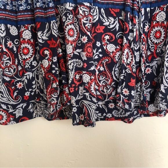 ❤️5/$25 SALE Target Xhilaration Floral Paisley Multicolor Open Cardigan Sweater - Picture 7 of 8